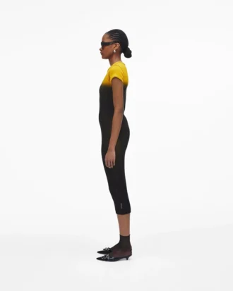 Abito t-shirt corto con effetto ombré
