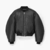 Bomber in pelle imbottito