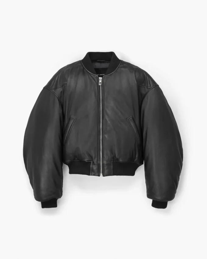 Bomber in pelle imbottito
