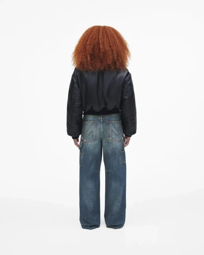 Bomber in pelle imbottito