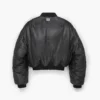 Bomber in pelle imbottito