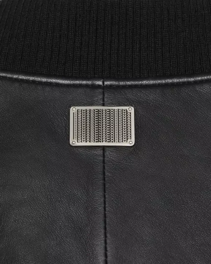 Bomber in pelle imbottito