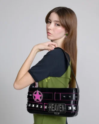 Borsa a tracolla con cintura in pelle