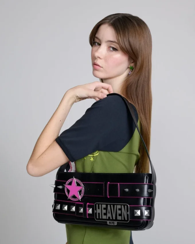 Borsa a tracolla con cintura in pelle