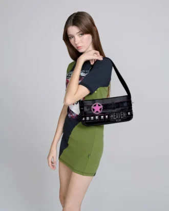 Borsa a tracolla con cintura in pelle