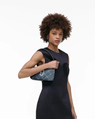 Borsa a tracolla convertibile The Snapshot in denim trapuntato