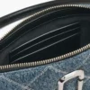Borsa a tracolla convertibile The Snapshot in denim trapuntato