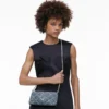Borsa a tracolla convertibile The Snapshot in denim trapuntato