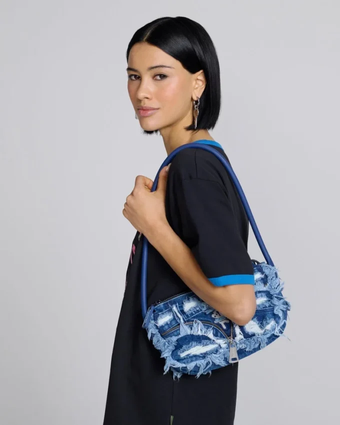 Borsa a tracolla in denim
