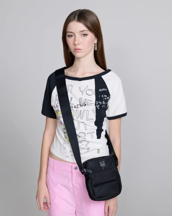 Borsa a tracolla in nylon
