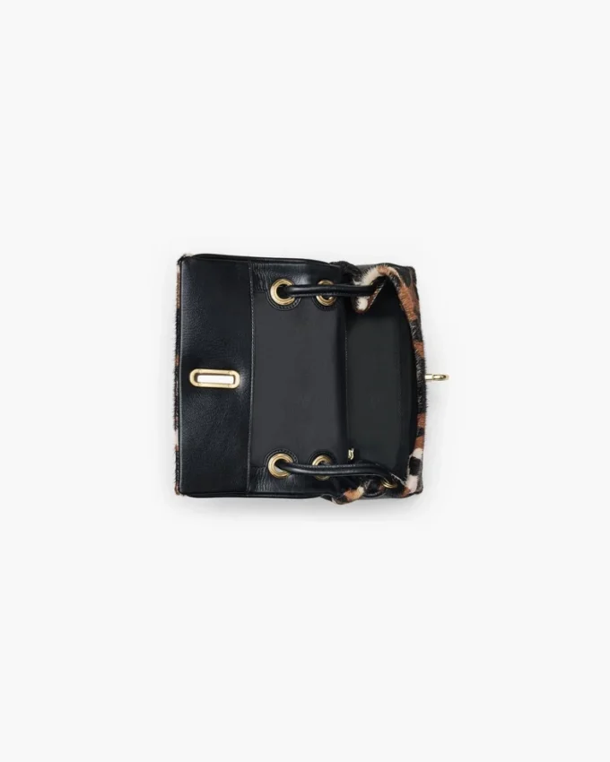 Borsa a tracolla Mini Dual in pelle di vitello