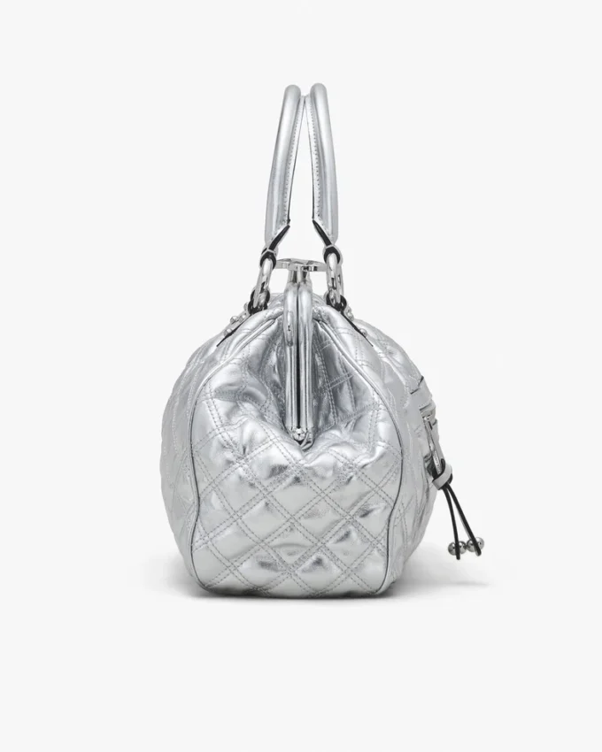 Borsa Stam in pelle metallizzata trapuntata, riedizione Borsa Stam in pelle metallizzata trapuntata, riedizione
