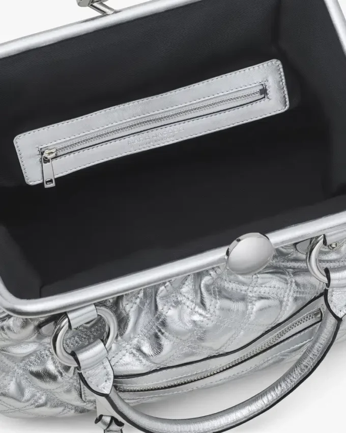 Borsa Stam in pelle metallizzata trapuntata, riedizione Borsa Stam in pelle metallizzata trapuntata, riedizione