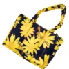 Borsa tote con motivo floreale laser