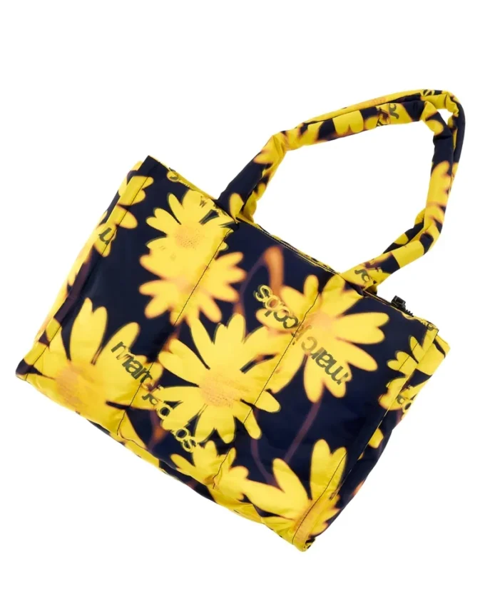 Borsa tote con motivo floreale laser