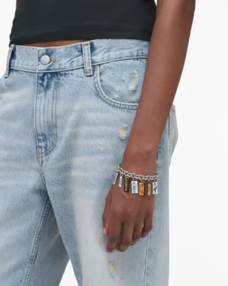 Bracciale con ciondoli targhe automobilistiche delle città