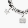 Bracciale con mini charm iconico pavé