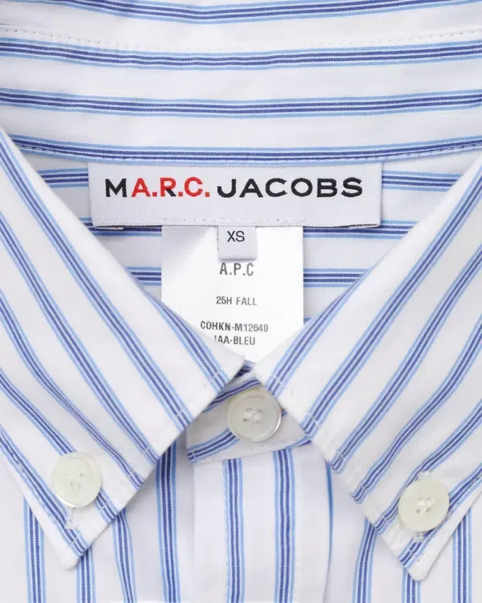 Camicia a righe A.P.C. X Marc Jacobs