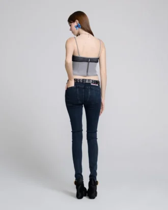 Canotta sportiva con corsetto in rete