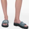 Ciabatta con suola Monogram Lug in denim Ciabatta con suola Monogram Lug in denim
