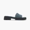 Ciabatta con suola Monogram Lug in denim Ciabatta con suola Monogram Lug in denim