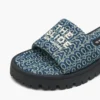 Ciabatta con suola Monogram Lug in denim Ciabatta con suola Monogram Lug in denim