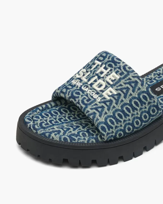 Ciabatta con suola Monogram Lug in denim Ciabatta con suola Monogram Lug in denim