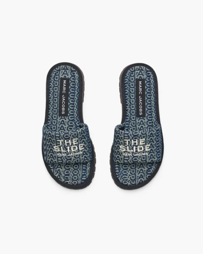 Ciabatta con suola Monogram Lug in denim Ciabatta con suola Monogram Lug in denim
