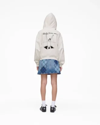 David Shrigley X Marc Jacobs  Felpa con cappuccio e zip Joy Of Falling