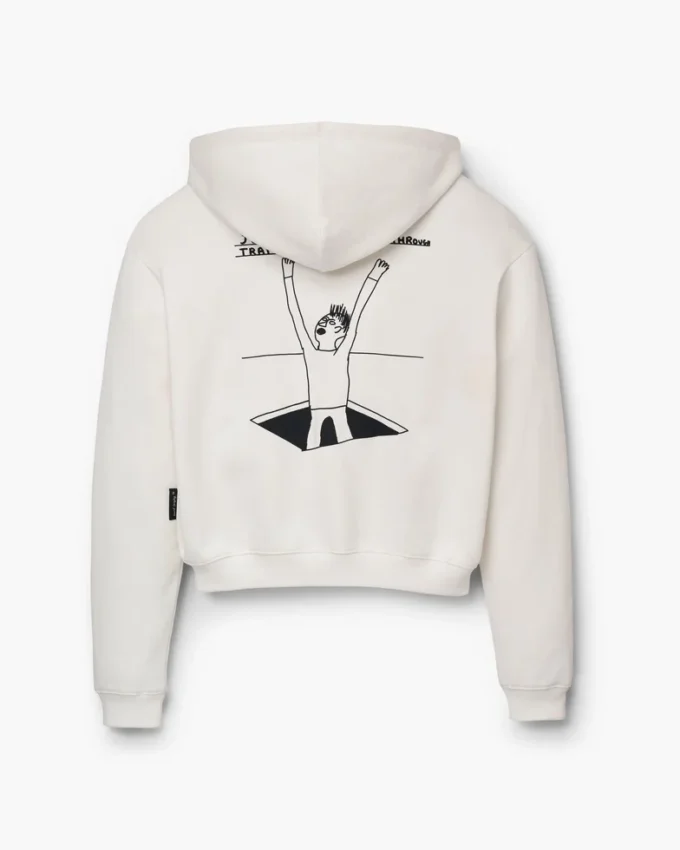 David Shrigley X Marc Jacobs Felpa con cappuccio e zip Joy Of Falling David Shrigley X Marc Jacobs Felpa con cappuccio e zip Joy Of Falling