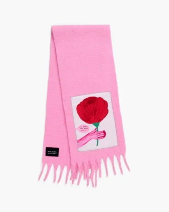 David Shrigley X Marc Jacobs Sciarpa in lana Oh Rose