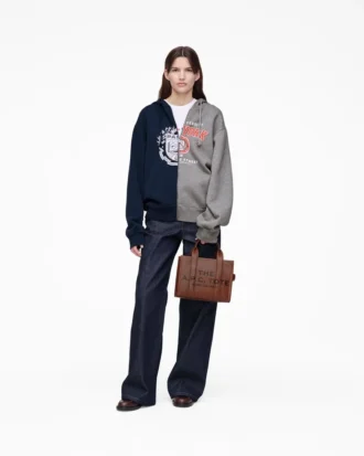 Felpa con cappuccio e zip A.P.C. X Marc Jacobs Split Crest