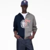 Felpa con cappuccio e zip A.P.C. X Marc Jacobs Split Crest
