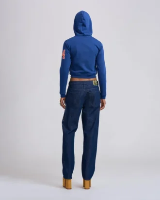 Felpa con cappuccio e zip aderente Icegirl