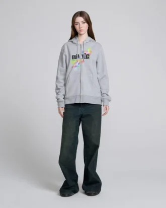 Felpa con cappuccio e zip Angry For Love