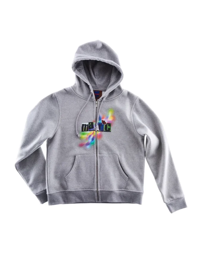 Felpa con cappuccio e zip Angry For Love