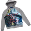 Felpa con cappuccio e zip David Rappeneau