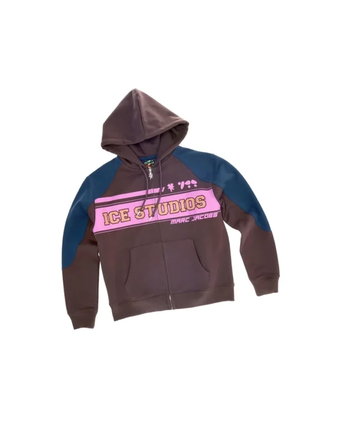 Felpa con cappuccio e zip Ice Studios Moto Panel
