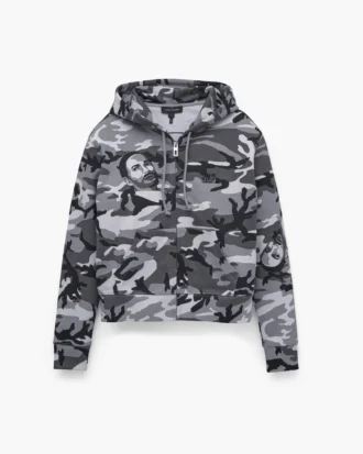 Felpa con cappuccio e zip Marc Camo