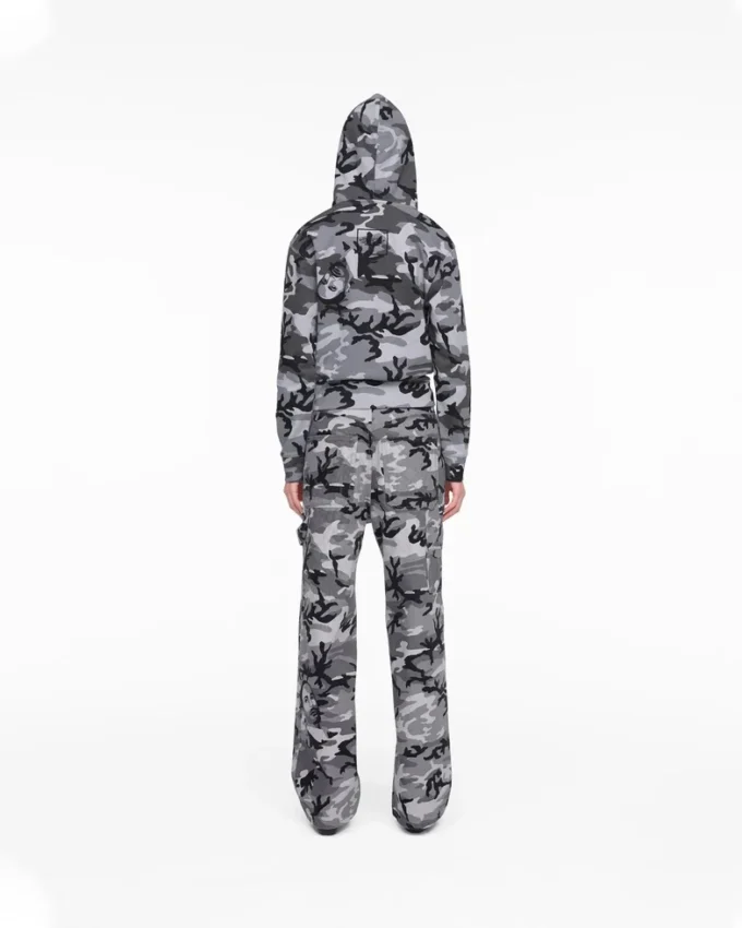 Felpa con cappuccio e zip Marc Camo Felpa con cappuccio e zip Marc Camo
