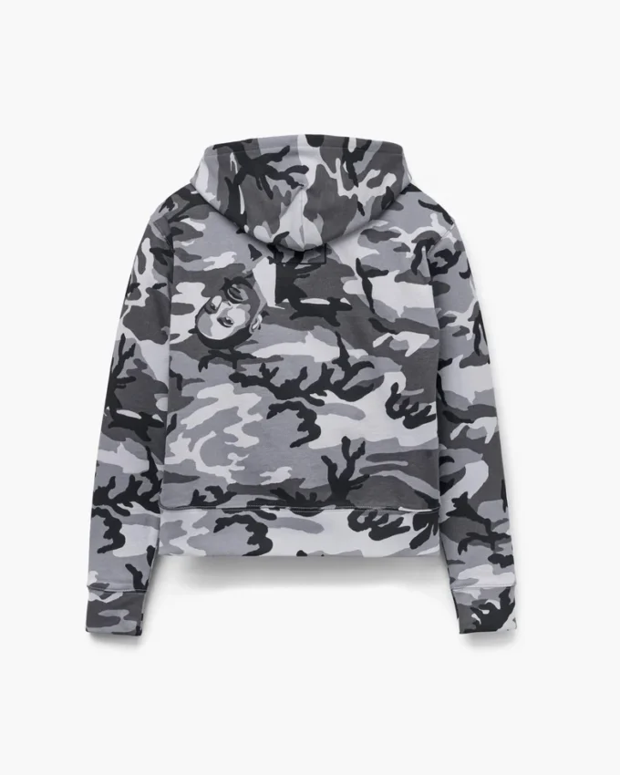 Felpa con cappuccio e zip Marc Camo Felpa con cappuccio e zip Marc Camo