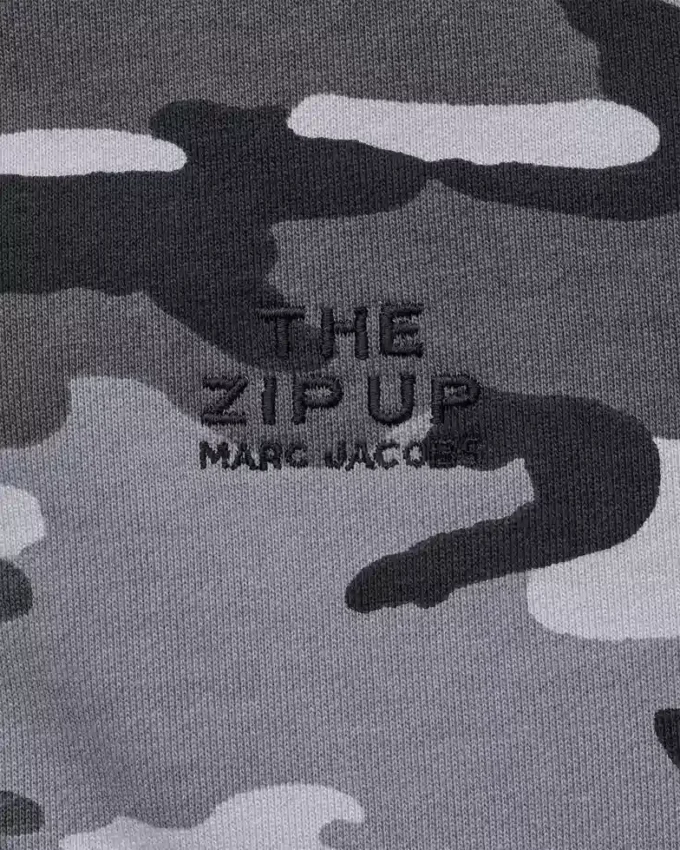 Felpa con cappuccio e zip Marc Camo Felpa con cappuccio e zip Marc Camo