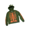 Felpa con cappuccio e zip Skeleton