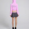 Felpa con zip in maglia felpata