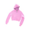 Felpa con zip in maglia felpata