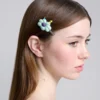 Fermaglio per capelli con fiore gonfio