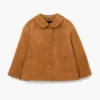 Giacca Doll in pelle scamosciata