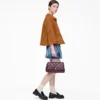 Giacca Doll in pelle scamosciata