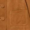 Giacca Doll in pelle scamosciata