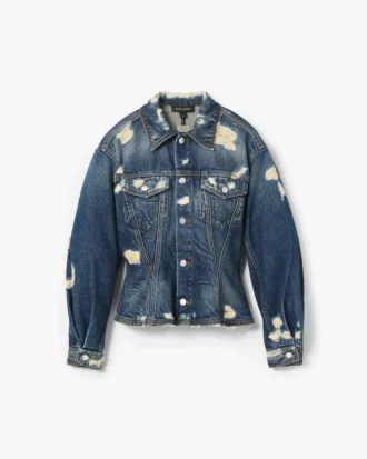 Giacca in denim con pieghe Rip And Repair